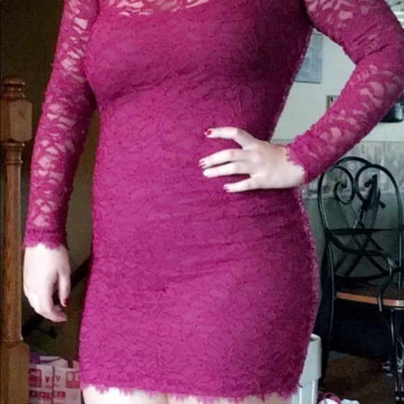 Maroon Homcoming/cocktail Dress - Picture 4 of 6